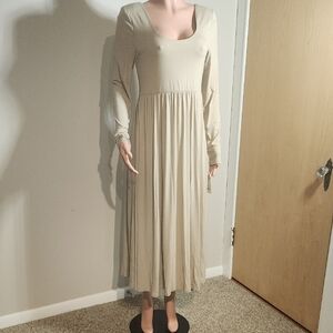a new day Beige Long Sleeve Dress